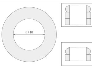Decor System BK-1/400 Wysokość Powlekany na gładko tynkiem sztukatorskim Styropian EPS200